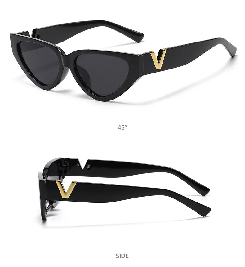 Luxury Glamour Cat Eye Sunglasses – Fashion Designer Runway Eyewear